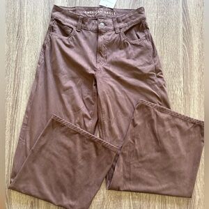 NEW American Eagle high rise baggy wide leg pants (SHORT)